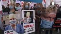 Romania: Thousands of doctors and nurses march in Bucharest for better health service
