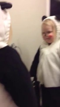 Toddler In Panda Bear Costume Is The Cutest