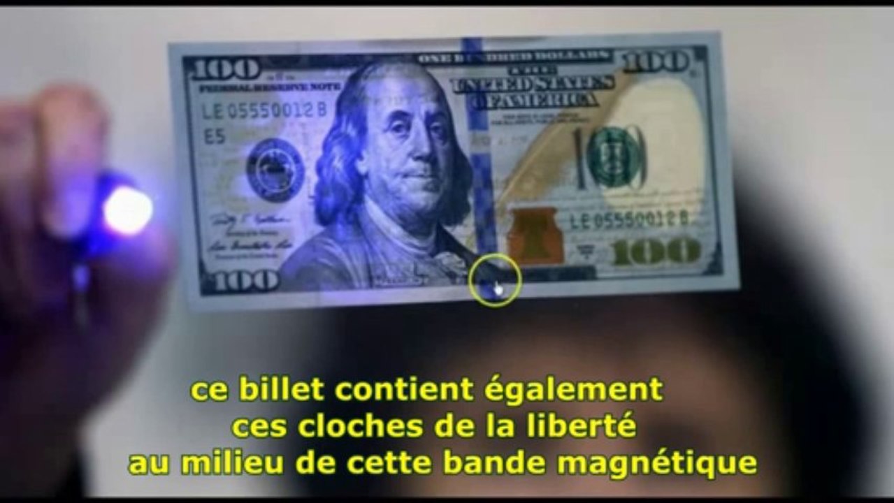 Billet de 100 dollars - Message occulte ?