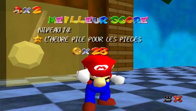 Super Mario 64 - Horloge Tic-Tac - Etoile 6 : L'heure pile pour les pièces