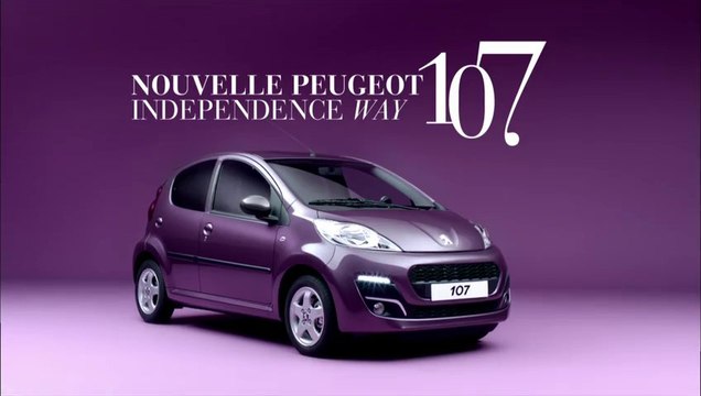 Publicité TV Peugeot 107 - Independance Way - 2012 ( feline.cc )