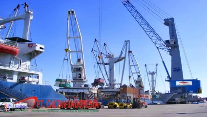 Harbour crane service Batam by caltav.com