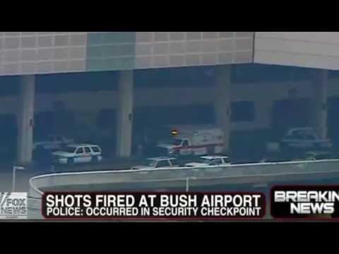 Man shoots himself as he is shot at by security agent in Houston airport