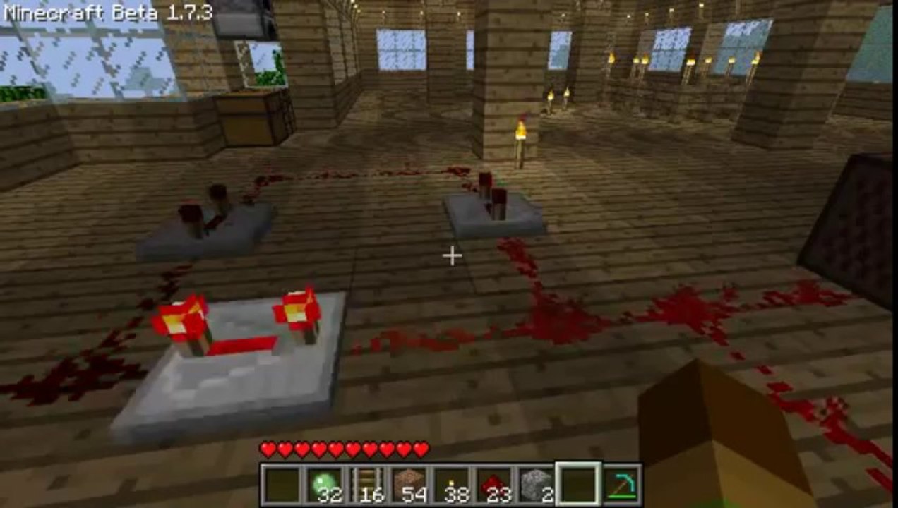 Minecraft ภาค 14 การใช้ Redstone [เทพระดับ [ต่ำ]] [Tackle]