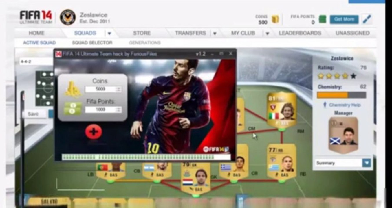 FIFA 14 Ultimate Team Hack coin for all