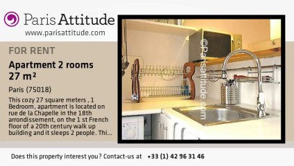 1 Bedroom Apartment for rent - Marx Dormoy, Paris - Ref. 7435