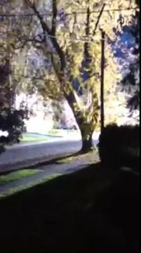 Electrical 'fireball' lights up street