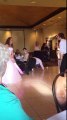 Shaky first wedding dance invokes Star Wars themes