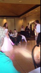 Download Video: Shaky first wedding dance invokes Star Wars themes