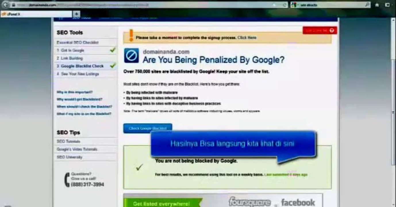 Cara setting SEO Tools by Attracta di cPanel Hosting By riauhost.net