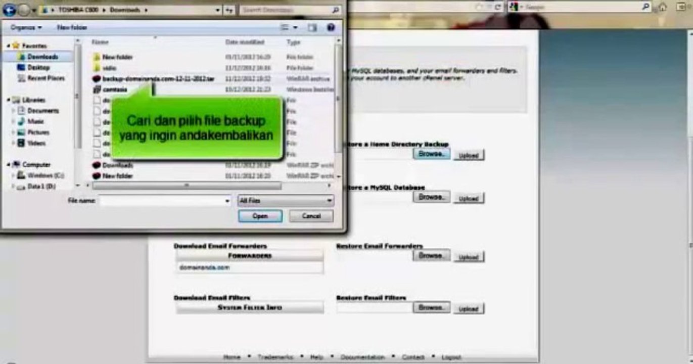 Cara Menggunakan Fitur Backup di cPanel Hosting By riauhost.net