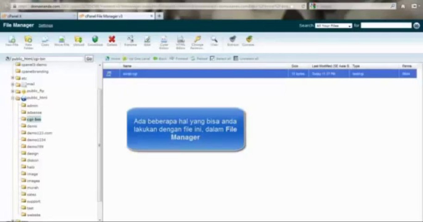 Cara Manggunakan File Manager di cPanel Hosting By riauhost.net