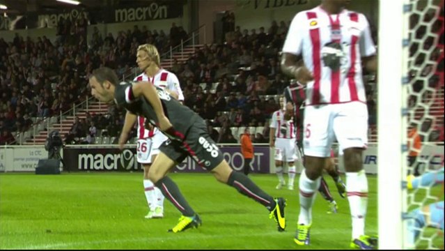 But Grégory PUJOL (26ème) - AC Ajaccio - Valenciennes FC (1-3) - 2013/2014