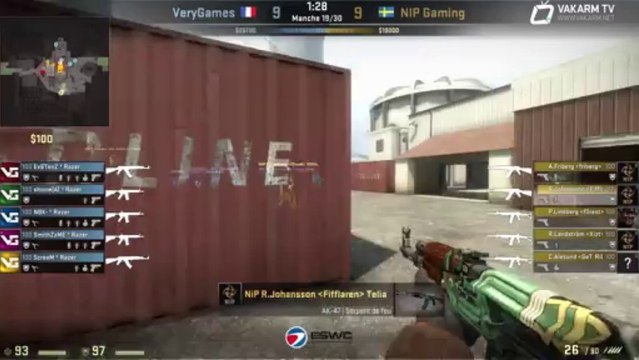 ESWC 2013 : VeryGames vs Ninjas in Pyjamas - Nuke - 1/2