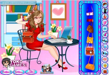 Bilgisayarcı Kızı Giydir ve Süsle