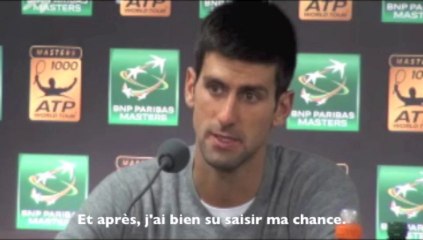 Paris-Bercy 2013 - Djokovic : "Déjà me tourner vers Londres"