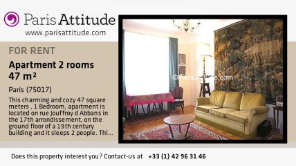 1 Bedroom Apartment for rent - Wagram, Paris - Ref. 7141