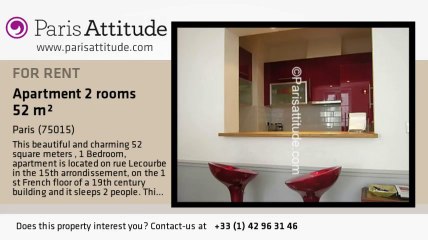 1 Bedroom Apartment for rent - Commerce, Paris - Ref. 7373