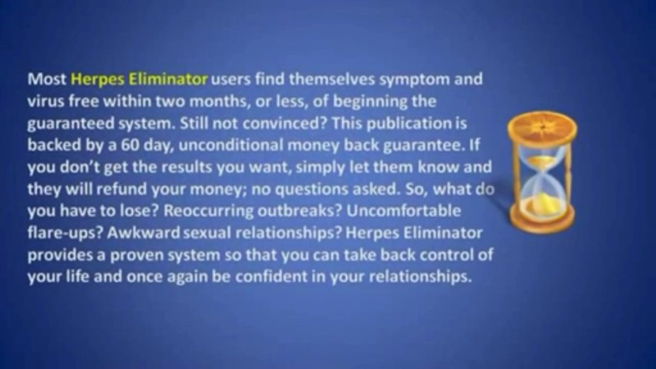 Herpes Eliminator - Cure Herpes Now, Naturally,Safely and Permanently