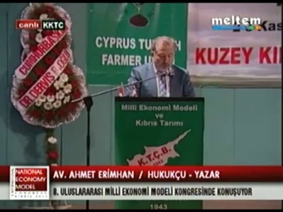 8.InterNational Economy Model Congress K.K.T.C 2013 Av. Ahmet Erimhan