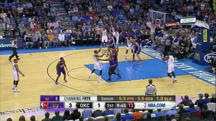 Le contre de Miles Plumlee sur Serge Ibaka