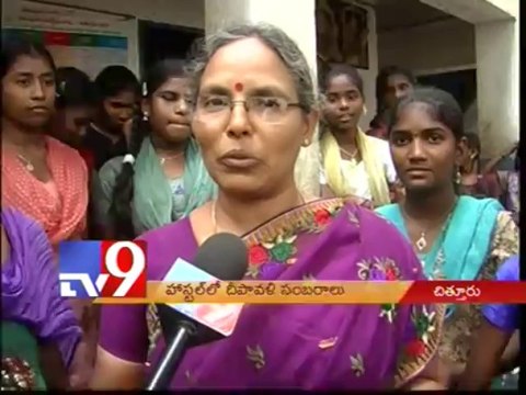 School children celebrates Diwali in hostels