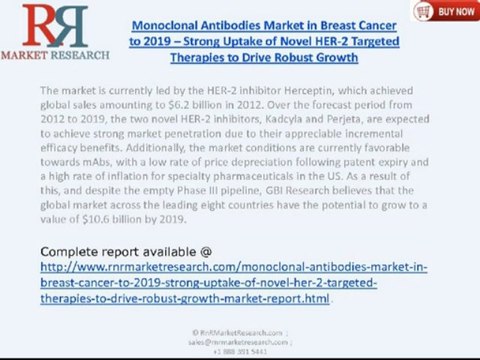 RnRMR: Monoclonal Antibodies Market in Breast Cancer to 2019