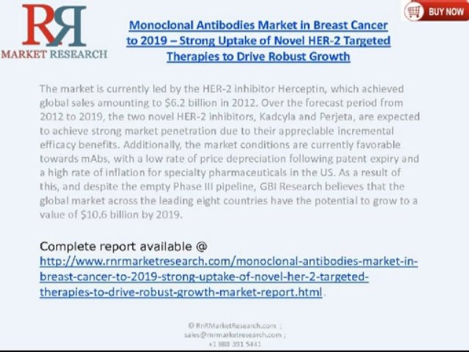 RnRMR: Monoclonal Antibodies Market in Breast Cancer to 2019