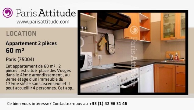 Appartement 1 Chambre à louer - Place des Vosges, Paris - Ref. 8856