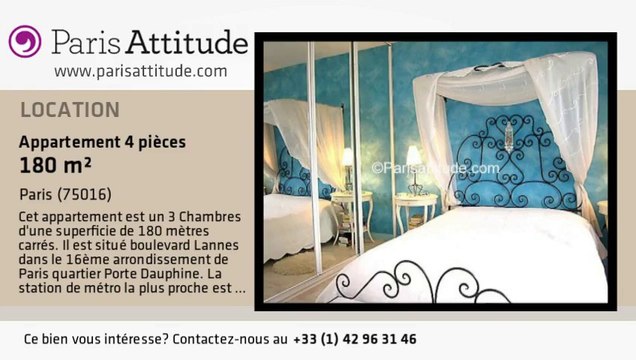 Appartement 3 Chambres à louer - Rue de la Pompe, Paris - Ref. 3950