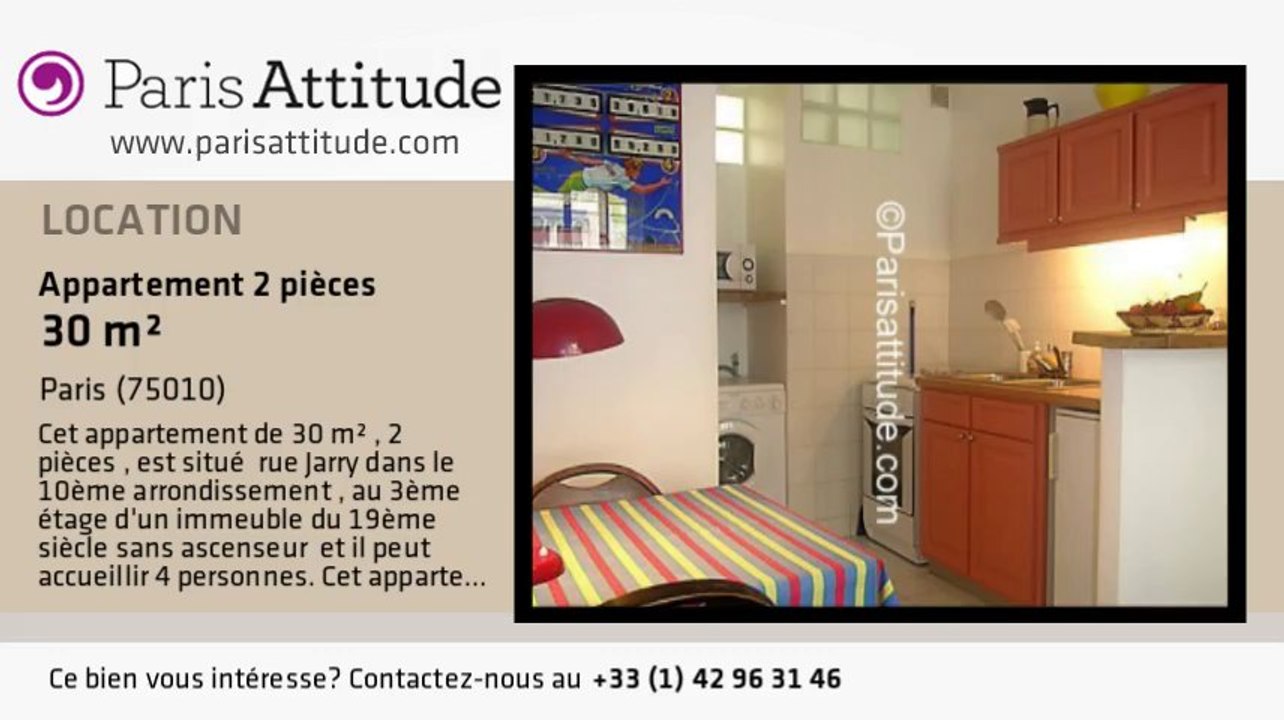 Appartement 1 Chambre à louer - Faubourg St Martin, Paris - Ref. 6221