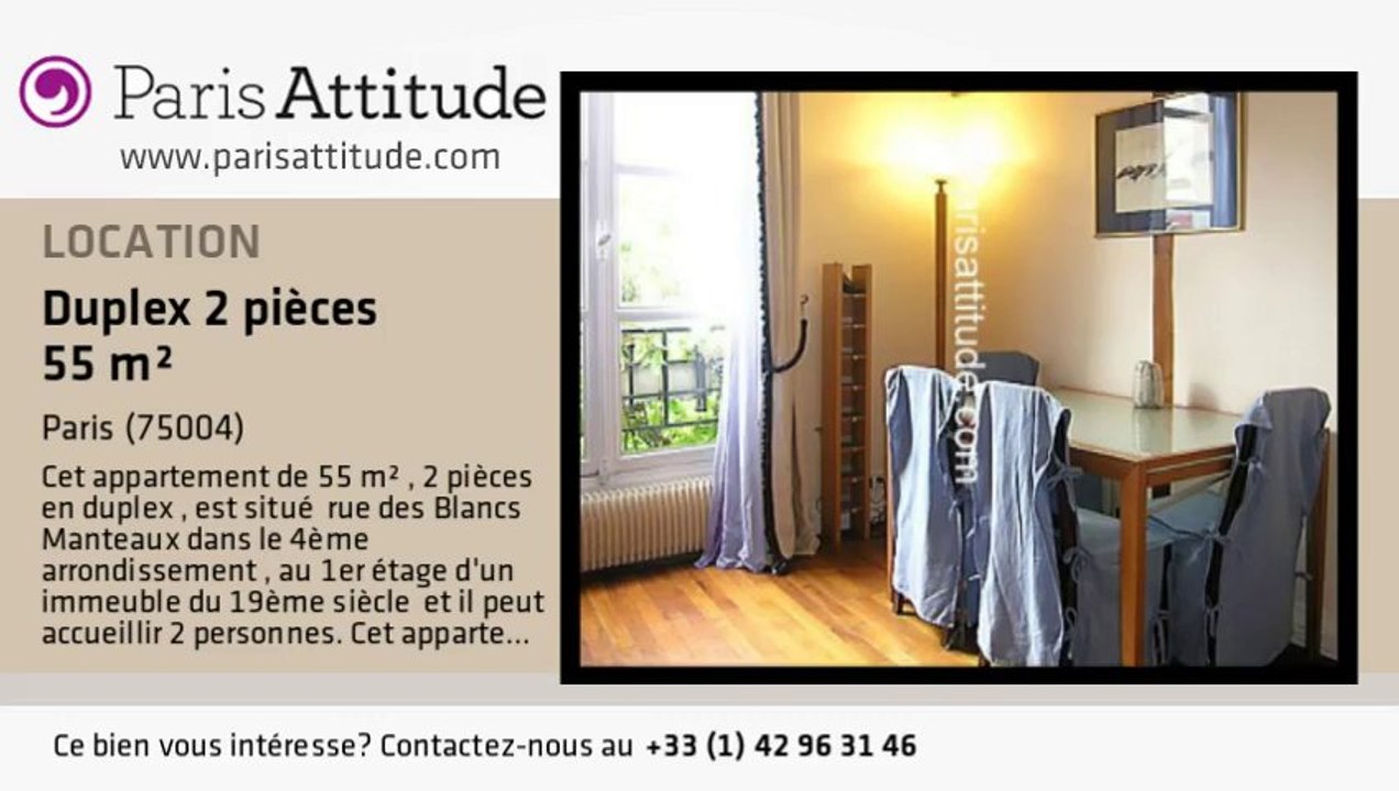 Duplex 1 Chambre à louer - Centre George Pompidou, Paris - Ref. 6509