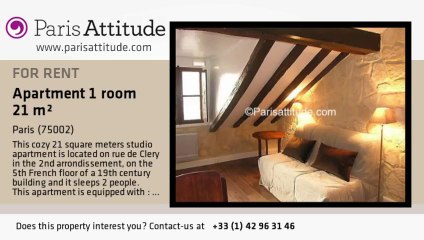 Studio Apartment for rent - Montorgueil, Paris - Ref. 1128