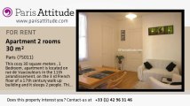 1 Bedroom Apartment for rent - Belleville, Paris - Ref. 6547