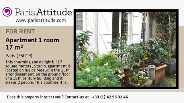 Studio Apartment for rent - Canal St Martin, Paris - Ref. 8001