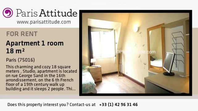 Studio Apartment for rent - Jasmin, Paris - Ref. 6492