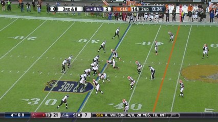 QB Flacco to WR Smith, 46-yd, pass