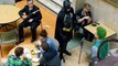 Batman Interrogation Scene Takes Place in Packed University Concourse