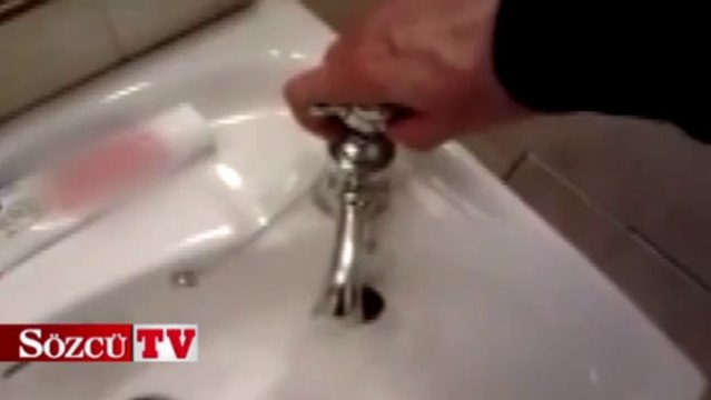 Musluktan çıkan ses sosyal medyanın diline düştü