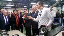 Jean-Marc Ayrault en visite chez Focal JM Lab à Saint-Etienne