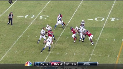 QB Luck to WR Hilton, 58-yd, pass, TD