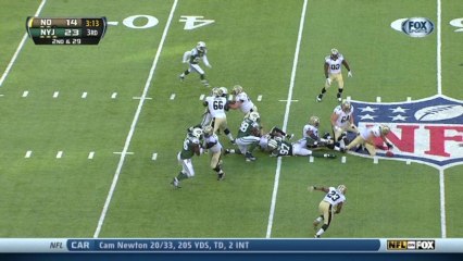 Jets defense, sack, 7-yd loss