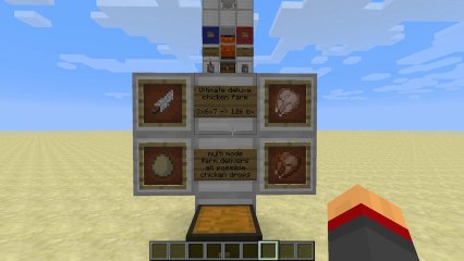 Minecraft: how to build the Ultimate Chicken Farm Tutorial, eggs, feathers raw and cooked chicken