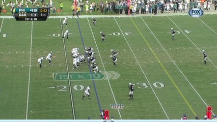Raiders defense, sack, 4-yd loss