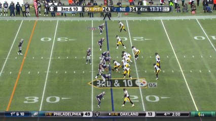 Patriots defense, sack, 12-yd loss