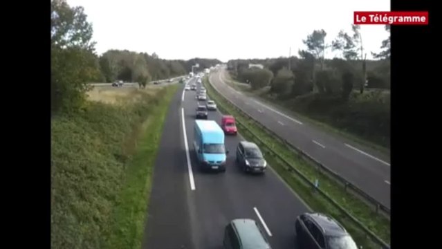 Morlaix. Tilly-Sabco : opération escargot sur la RN12