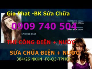 SUA DIEN NUOC TAI NHA QUAN 3 /0909 740504