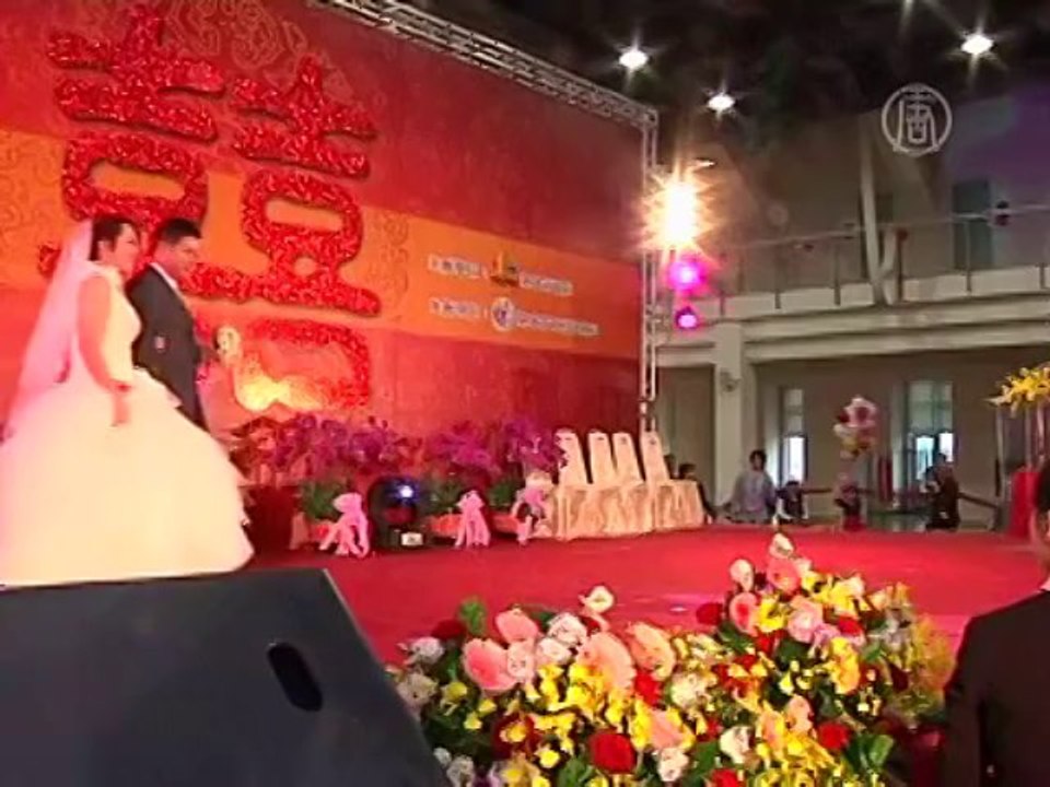 На Тайване – очередная массовая свадьба