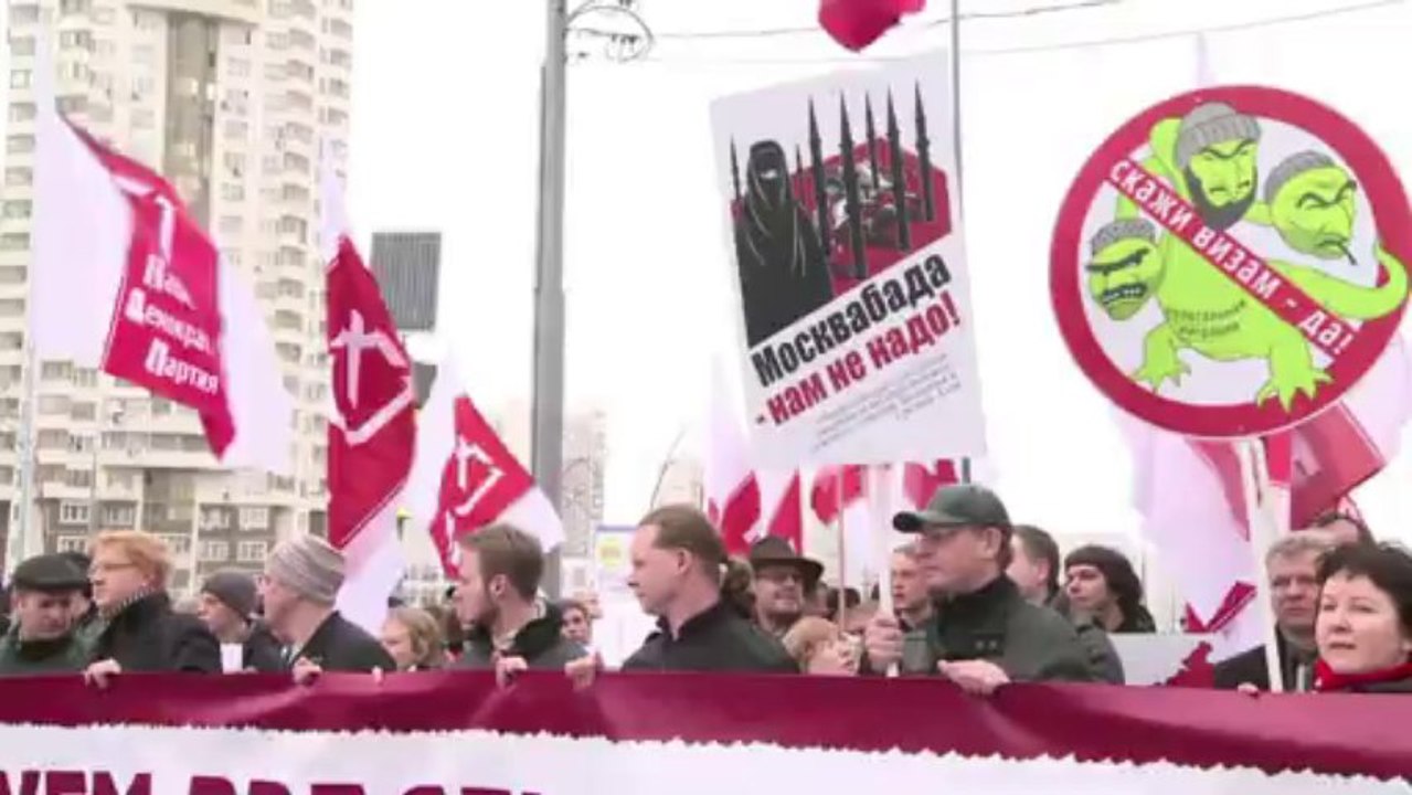 Protesto de nacionalistas russos