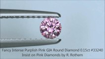 Fancy Intense Purplish Pink Round Diamond #33240 R. Rothem